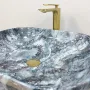 Умивальник (раковина) VBI BERGAMO BLUE TOURMALINE GLOSSY накладний — Photo 6