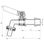 Кран пивний 3/4" (Koer KR.251) (KR0012) — Photo 5