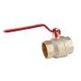 Кран кульовий Koer KR.214 - 2-1/2" FF ГГР (ручка "важіль" червона) (KR4950) — Photo 6