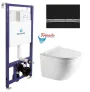 Інсталяція Koller Pool Dune 1200SL + Іntegro Cosmo Black / Chrome панель змиву + підвісний унітаз Round Smart з сидінням Soft-close ( змив Tornado 3,0 ) — Photo 11
