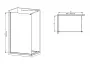 Душова перегородка Mixxus Premium FLAT SP02-100x200-TR Black Walk-In прозоре скло 8мм (MI6856) — Photo 7