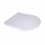 Сидіння для унітаза підлогового (Vlasta) 560×363×30 мм, White, з мікроліфтом, Slim Duroplast, Quick Release QT28228300W3 Qtap — Photo 5