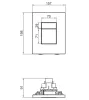 Панель змиву пластикова Koer KT-0607-07 157x198x3mm, кнопка квадратна — Photo 7