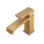 Змішувач для умивальника HAIBA GAUDI 001 BRUSHED GOLD (HB9583) — Photo 11