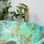 Умивальник (раковина) VBI PARMA MARBLE GREEN MATT накладний — Photo 11