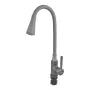 Змішувач для кухні ZERIX ATRIUM-011-T GRAPHITE REFL.GRAY (Колір графіт+силіконовий вилив сірий) (ZX6107) — Photo 8