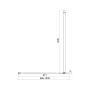 Нерухома стінка Walk-IN 1000х2000мм chrome, скло 8мм clear — Photo 7