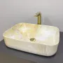 Умивальник (раковина) VBI PALERMO MARBLE YELLOW накладний — Photo 4