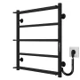 Рушникосушарка електрична Ladder П5 500х600 Deffi нержавіюча сталь (Чорний, JD03, Праве підключення) — Photo 4