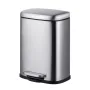Відро для сміття з плавним закриттям прямокутне Mixxus Premium Style-TC0305 SS Color 5л колір нержавійка (MI7060) — Photo 19
