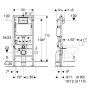 Комплект:4694HR01 ARCHITECTURA NEW унітаз підвіс 37*53см, DirectFlush, з сидінням Slow closing+458.103.00.1 DUOFIX Basic монтований елемент для підвіс уніт — Photo 5