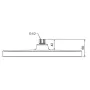 Лійка для душу стельова Koer KP-0402-05-OH 310x200мм (KR4986) — Photo 3