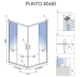 Душова кабіна REA PUNTO 90х90 BLACK — Photo 13