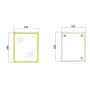 Дзеркало настінне ZERIX FONTE MRZ09-60x85-REVERSE GOLD прямокутне в золотій рамі (ZX6211) — Photo 10