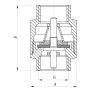 Кран кульовий Koer 1/2x1/2 (KR.512) (KR0008) — Photo 4