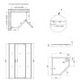 Набір Qtap душова кабіна Scorpio CRM10995-AC6 Clear 2120x900x900 мм + піддон Diamond 309912 90x90x12 см з сифоном — Photo 11