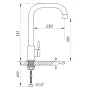 Змішувач для кухні Zerix SUS-G (LL1558) — Photo 3