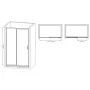 Двері в нішу Mixxus Premium DIVERSE SD01-140x185-TR Chrome прозоре скло 5мм (MI6874) — Photo 7