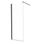 Душова перегородка Mixxus Premium FLAT SP02-90x200-TR Black Walk-In прозоре скло 8мм (MI6855) — Photo 4