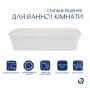 Комплект Qtap Virgo N: Раковина накладна 560x380x130 мм, White, прямокутна + Донний клапан Pop-up PU02 — Photo 8