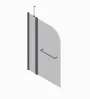 Шторки скляні на ванну Koer SR BS04-95x140-TR-07 прозоре скло 6мм, графіт (KR5404) — Photo 27
