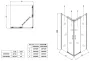 Душова кабіна без піддону Koer SR SC03-90x90x200-TR-12 прозоре скло Easy Clean 6мм, матове золото (KR5358) — Photo 19