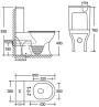Чаша унітазу-компакту Mixxus Wave-0402-T3 Bowl 650x350x830 Tornado 3.0 без сидіння (MI8360) — Photo 13