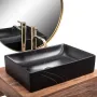 Умивальник (раковина) REA INGA BLACK MARBLE MATT накладний * — Photo 10