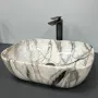 Умивальник (раковина) VBI RAVENNA LIGHT GREY ONYX GLOSSY накладний — Photo 7