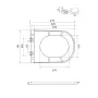 Сидіння-кришка для унітазу Mixxus Premium SEAT COVER ELLIPSE-TOPPER-2002 GRAY 425х360х25mm дюропласт (MP6684) — Photo 3