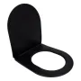 Сидіння для унітаза Qtap (Robin 490) 425x363x50 мм, Matt Black, з мікроліфтом Slim Duroplast, Quick Release QTSC179MB48676 — Photo 7