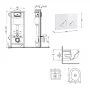 Готове рішення Qtap для ванної кімнати: підвісний унітаз Taurus Ultra Quiet 515×360×350 + комплект інсталяції Nest 4 в 1 (кругла клавіша White) — Photo 8