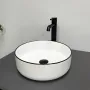 Умивальник (раковина) VBI PRATO WHITE BLACK EDGE накладний — Photo 4