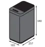 Відро для сміття сенсорне прямокутне Koer TC-020408-07 8 л колір графіт (KR5590) — Photo 16