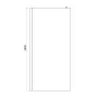 Нерухома стінка Walk-IN 1000х2000мм chrome, скло 8мм clear — Photo 8