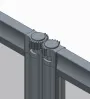 Шторки скляні на ванну складні Koer SR BS07-80x140-TR-01 прозоре скло Easy Clean 4мм, хром (KR5948) — Photo 28