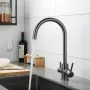 Змішувач для кухні Lidz Aria 020F (k35) з підключенням для питної води LDARI020FGRP49562 Graphite — Photo 13