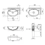 Раковина Qtap Leo 430x290x140 White з донним клапаном QT11115011RW — Photo 9