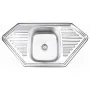Кухонна мийка Lidz 9550-D 0,8 мм Decor (LIDZ9550DEC08) — Photo 5