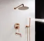Душова система REA LUNGO ROSE GOLD з виливом + BOX прихованого монтажу — Photo 9