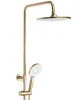 Душовий гарнітур REA AVALON BRUSHED GOLD матове золото з виливом — Photo 12