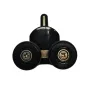 Ролики для душових кабін подвійні колеса MIXXUS PREMIUM ROLLERS SCP02-1 BLACK нижні (23mm для DIVERSE SC01,SC02,SD01) (MI7164) — Photo 4