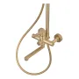 Душова колона зі змішувачем ZERIX REX-009-J BRUSHED GOLD з нерж. сталі (Колір матове золото) (ZX6125) — Photo 13