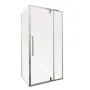 Душова кабіна без піддону Mixxus Premium BEVEL SC01-100x80x195-TR Chrome прозоре скло 6мм (MI6869) — Photo 3