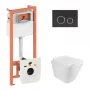 Набір Qtap інсталяція 3 в 1 Nest QT0133M425 з панеллю змиву круглою QT0111M11V1146MB + унітаз з сидінням Tern QT1733052ERMB — Photo 10