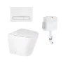 Комплект: Qtap Swan унітаз підлоговий Rimless QT16223178W + Nest комплект інсталяції 2в1 (лінійна клавиша White) QT0122490S4Q1 + QT0111M08V1384W — Photo 4