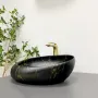 Умивальник (раковина) VBI VALIANO MARBLE BLACK MATT накладний — Photo 8