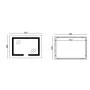 Дзеркало Mixxus HARD MR07-80x50 з Led Touch, Anti-fog, димером, регулятором яскравості (MI6658) — Photo 19