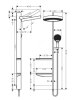 Rainfinity Showerpipe Душова система 360 1jet прихованого монтажу, білий матовий — Photo 3