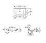 ALTER раковина прямокутна 80*46см, з відверстием для змішувача, монтується на стіну, або на меблі, з комплектом кріплень — Photo 3